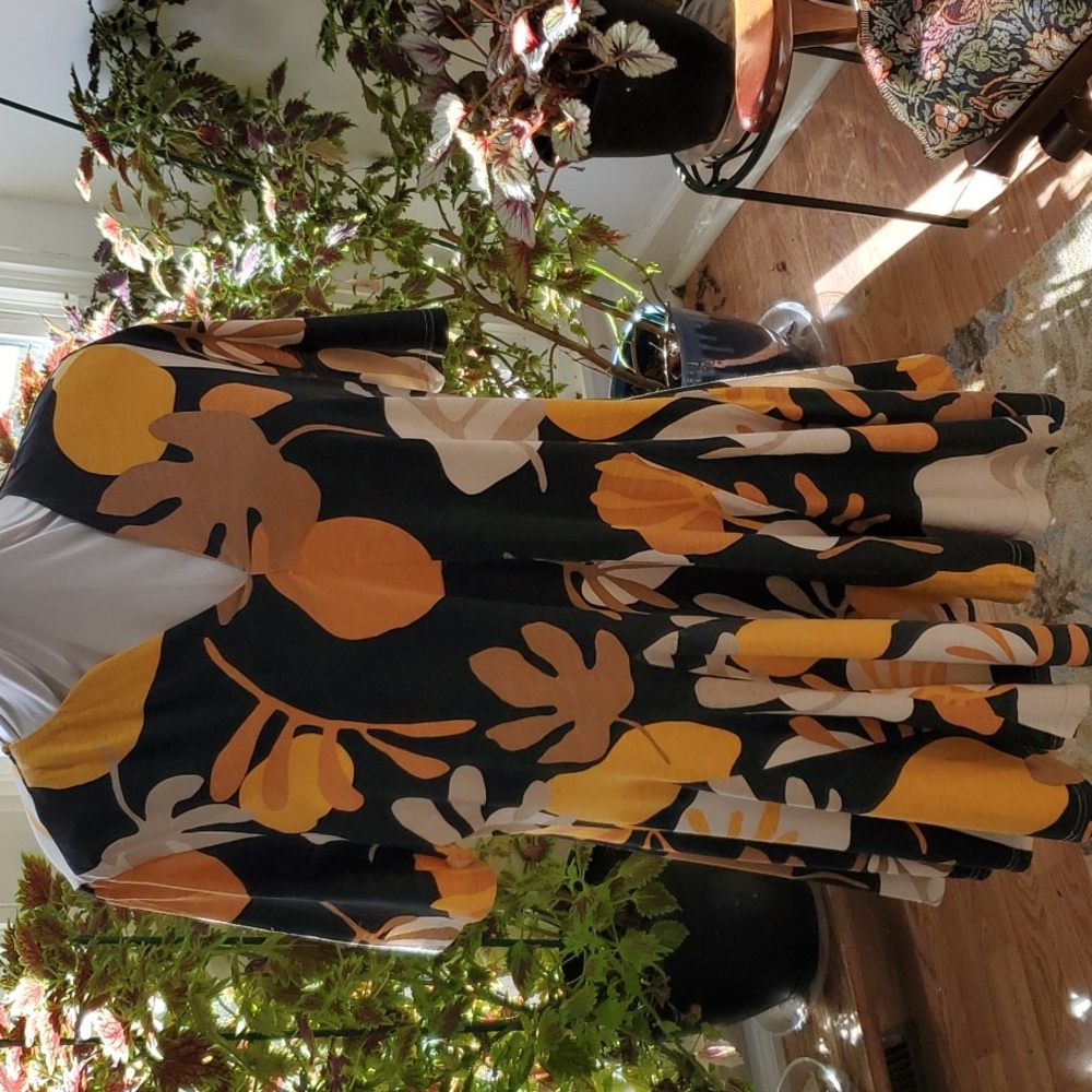 CURATED BY RUA'H KIBRIYA: Ulla Popken 16/18 Multicolored/Panelled Swing Dress